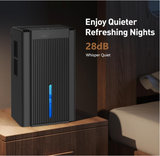 DARKIRON Dehumidifier for Home, 1000 Sq.Ft Quiet Dehumidifier with Auto Shut Off & 7 Color Ambient Light, Ideal for Livingroom Bedroom Basement (Black)