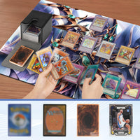 QUVGO MTG Deck Box with 2 Dividers, Fits 100+ Single Sleeved Cards, Collectible Trading Card for MTG Commander Deck Box, Black